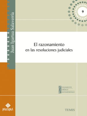 cover image of El razonamiento en las resoluciones judiciales
